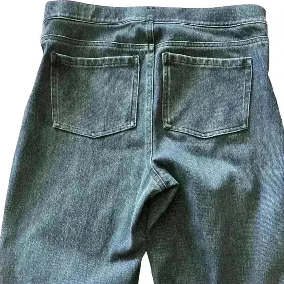 Spanx Womens Jegging Jeans  High Rise Whiskering Stretch Pull-On Blue Size M - Picture 4 of 6